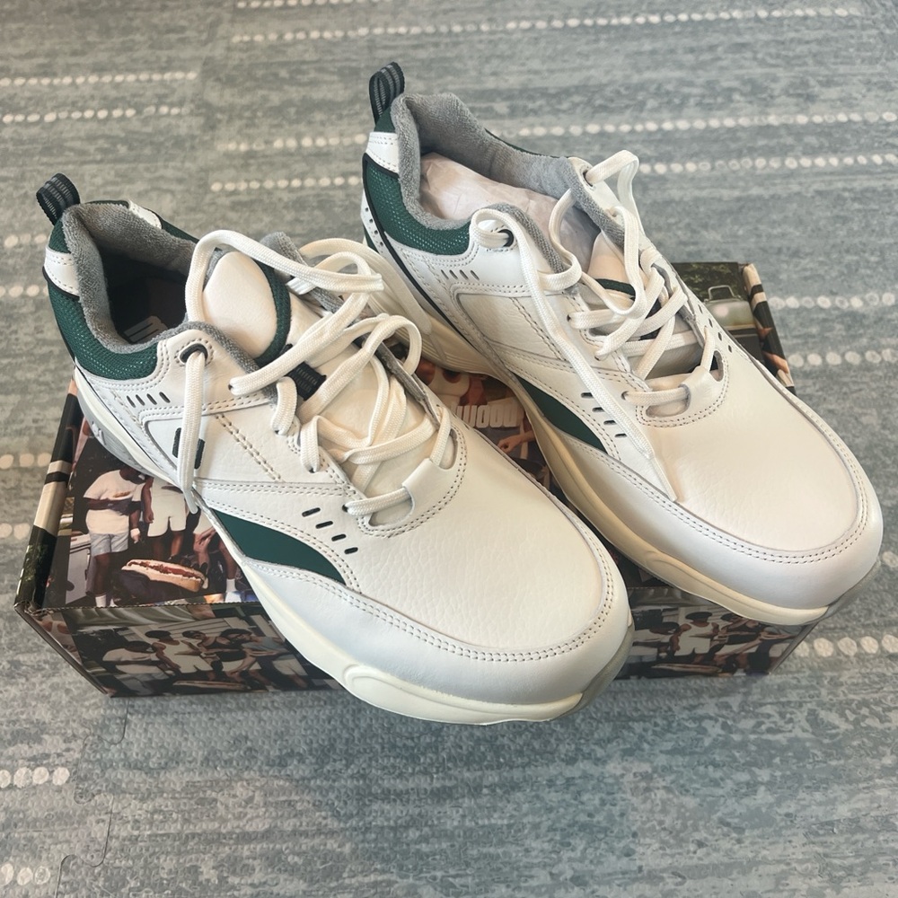 Metalwood X Footjoy White and green canvas golf shoes - NWT